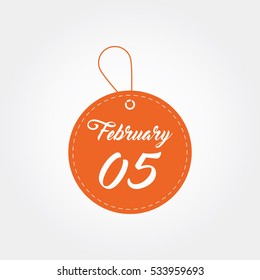 collection calendar month of february for business promotion project design element