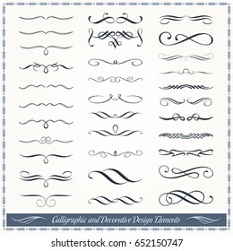 Collection Of Calligraphic And Decorative Design Patterns, Embellishments  In Vector Format. Royalty Free SVG, Cliparts, Vectors, and Stock  Illustration. Image 81964706.