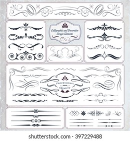 Collection of Calligraphic Design and Decorative Elements