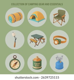 Collection of Camping Gear and Essentials
