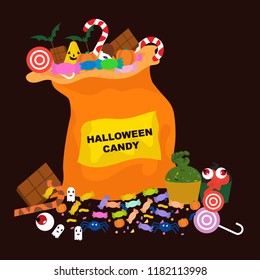 collection candy halloween theme