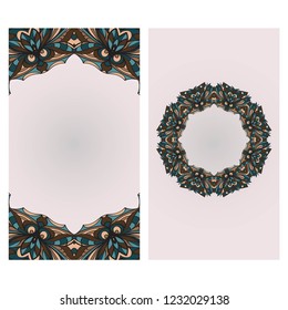 Collection card with decorative frame design . For mobile website, posters, online shopping, promotional material.