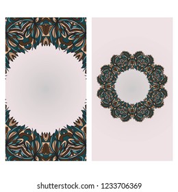 Collection card with decorative frame design . For mobile website, posters, online shopping, promotional material.
