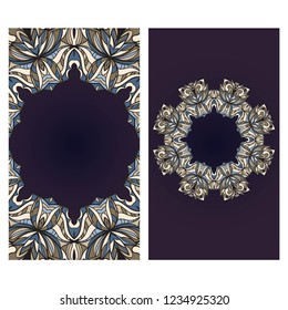 Collection card with decorative frame design . For mobile website, posters, online shopping, promotional material.