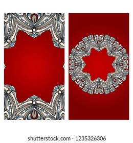 Collection card with decorative frame design . For mobile website, posters, online shopping, promotional material.
