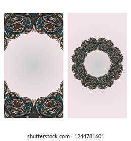 Collection card with decorative frame design . For mobile website, posters, online shopping, promotional material.