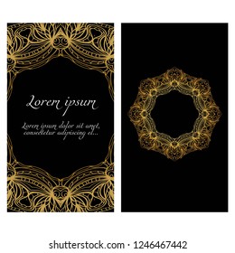 Collection card with decorative frame design . For mobile website, posters, online shopping, promotional material.