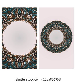 Collection card with decorative frame design . For mobile website, posters, online shopping, promotional material.