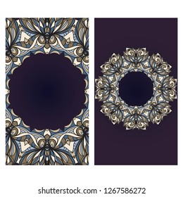 Collection card with decorative frame design . For mobile website, posters, online shopping, promotional material.