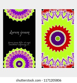 Collection card with relax mandala design. For mobile website, posters, online shopping, promotional material