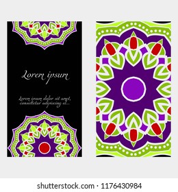 Collection card with relax mandala design. For mobile website, posters, online shopping, promotional material