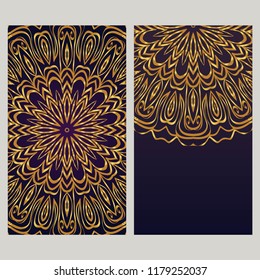 Collection card with relax mandala design. For mobile website, posters, online shopping, promotional material