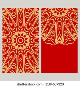 Collection card with relax mandala design. For mobile website, posters, online shopping, promotional material