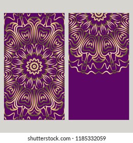 Collection card with relax mandala design. For mobile website, posters, online shopping, promotional material