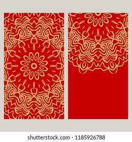 Collection card with relax mandala design. For mobile website, posters, online shopping, promotional material