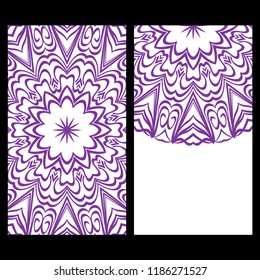 Collection card with relax mandala design. For mobile website, posters, online shopping, promotional material