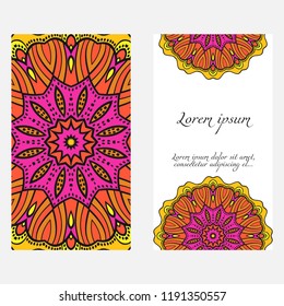 Collection card with relax mandala design. For mobile website, posters, online shopping, promotional material