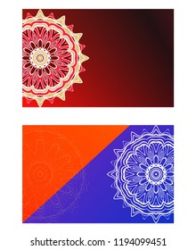 Collection card with relax mandala design. For mobile website, posters, online shopping, promotional material