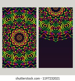 Collection card with relax mandala design. For mobile website, posters, online shopping, promotional material