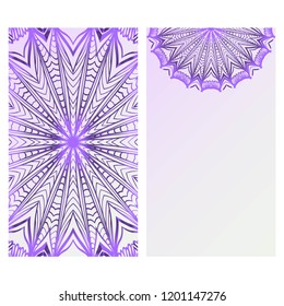 Collection card with relax mandala design. For mobile website, posters, online shopping, promotional material