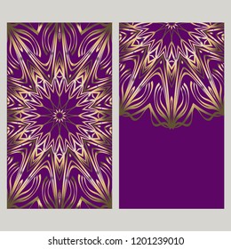 Collection card with relax mandala design. For mobile website, posters, online shopping, promotional material