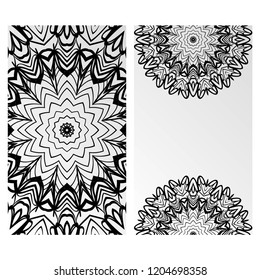 Collection card with relax mandala design. For mobile website, posters, online shopping, promotional material