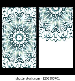 Collection card with relax mandala design. For mobile website, posters, online shopping, promotional material