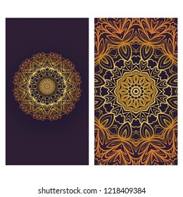 Collection card with relax mandala design. For mobile website, posters, online shopping, promotional material