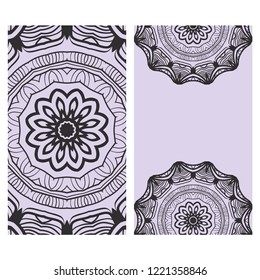 Collection card with relax mandala design. For mobile website, posters, online shopping, promotional material