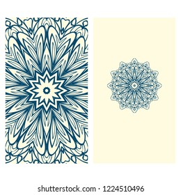 Collection card with relax mandala design. For mobile website, posters, online shopping, promotional material