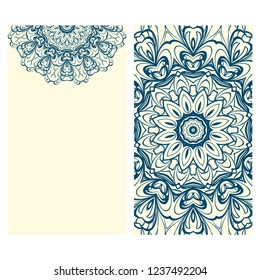 Collection card with relax mandala design. For mobile website, posters, online shopping, promotional material
