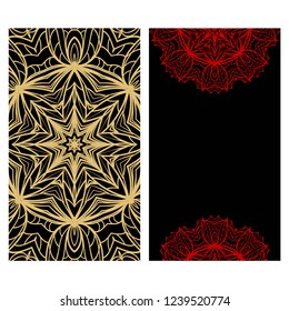 Collection card with relax mandala design. For mobile website, posters, online shopping, promotional material