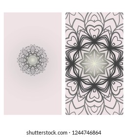 Collection card with relax mandala design. For mobile website, posters, online shopping, promotional material