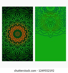 Collection Card With Relax Mandala Design. For Mobile Website, Posters, Online Shopping, Promotional Material