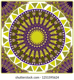 Collection Card With Relax Mandala Design. For Mobile Website, Posters, Online Shopping, Promotional Material