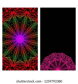 Collection card with relax mandala design. For mobile website, posters, online shopping, promotional material