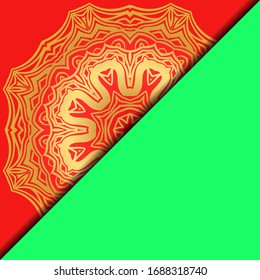 Collection card with relax mandala design. For mobile website, posters, online shopping, promotional material. Vector illustration