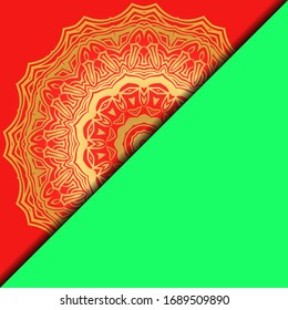 Collection card with relax mandala design. For mobile website, posters, online shopping, promotional material. Vector illustration