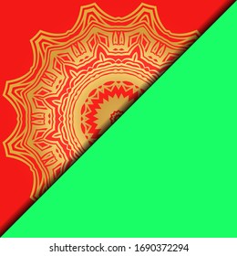 Collection card with relax mandala design. For mobile website, posters, online shopping, promotional material. Vector illustration