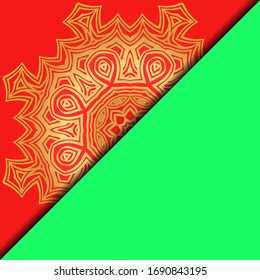 Collection card with relax mandala design. For mobile website, posters, online shopping, promotional material. Vector illustration