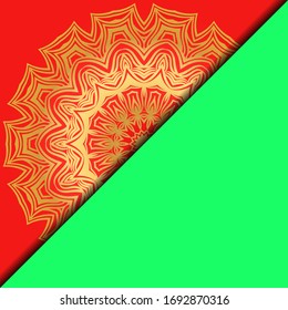 Collection card with relax mandala design. For mobile website, posters, online shopping, promotional material. Vector illustration
