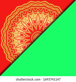 Collection card with relax mandala design. For mobile website, posters, online shopping, promotional material. Vector illustration