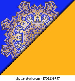 Collection card with relax mandala design. For mobile website, posters, online shopping, promotional material. Vector illustration