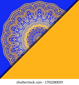Collection card with relax mandala design. For mobile website, posters, online shopping, promotional material. Vector illustration