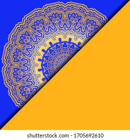 Collection card with relax mandala design. For mobile website, posters, online shopping, promotional material. Vector illustration