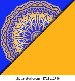 Collection card with relax mandala design. For mobile website, posters, online shopping, promotional material. Vector illustration
