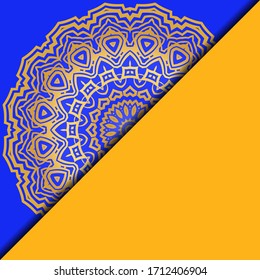 Collection card with relax mandala design. For mobile website, posters, online shopping, promotional material. Vector illustration