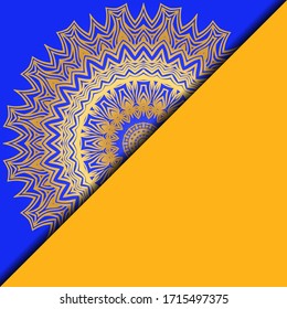 Collection card with relax mandala design. For mobile website, posters, online shopping, promotional material. Vector illustration