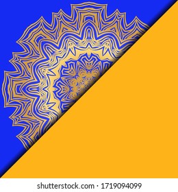 Collection card with relax mandala design. For mobile website, posters, online shopping, promotional material. Vector illustration