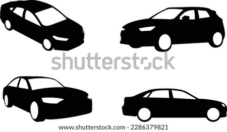 A collection of cars in different perspectives
